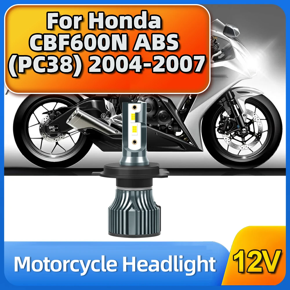 10000LM 55W Motorcycle LED Headlight 3570 CSP Bulb 6500K Super Bright Plug&Play For Honda CBF600N ABS (PC38) 2004 2005 2006 2007