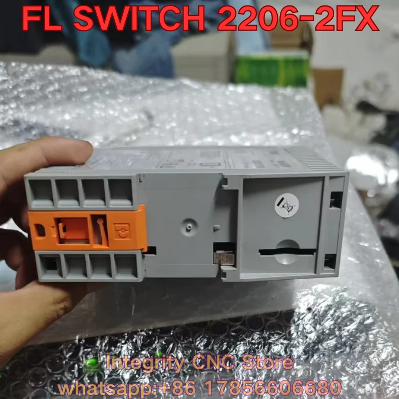 Second-hand FL SWITCH 2206-2FX industrial switch function test is normal 2702330