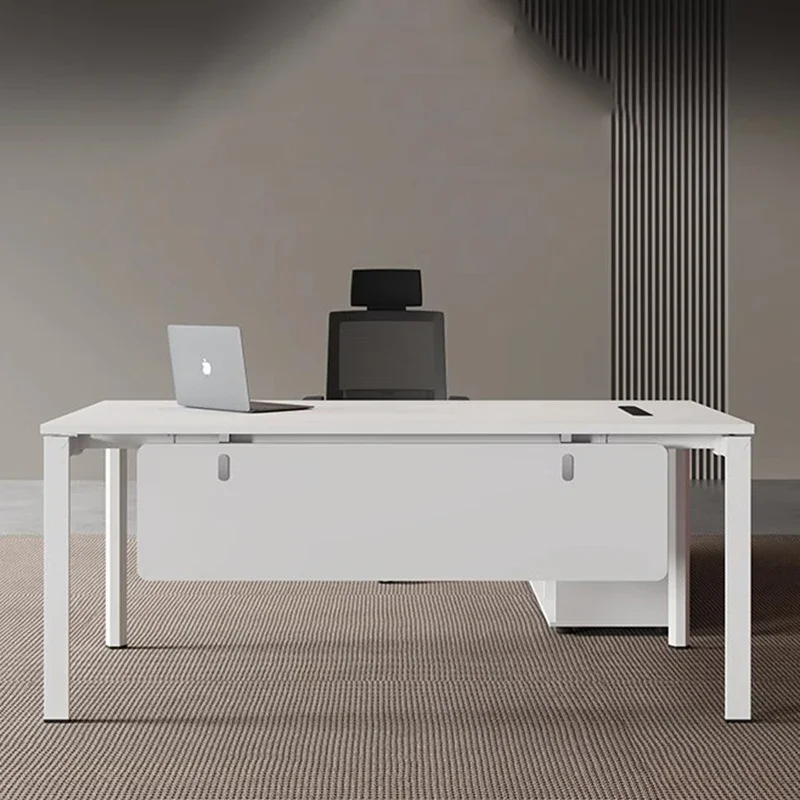 Mesa de escritório de luxo em pé mesa executiva em forma de l elegante mesa de escritório moderna simplicidade muebles de oficina móveis de escritório