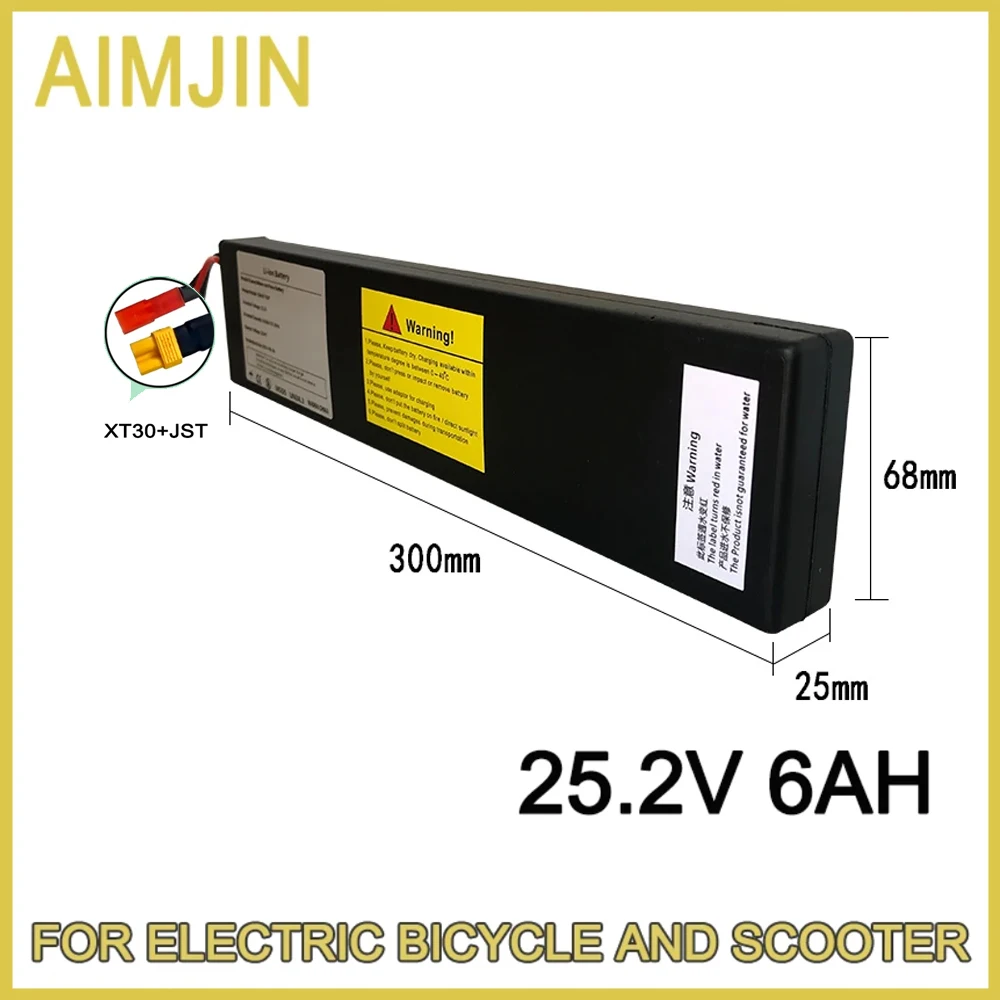 

Rechargeable Battery Pack Air transport 25.2V 6000mAh 7S2P 18650 Li-ion For 29.4V Electric Scooter