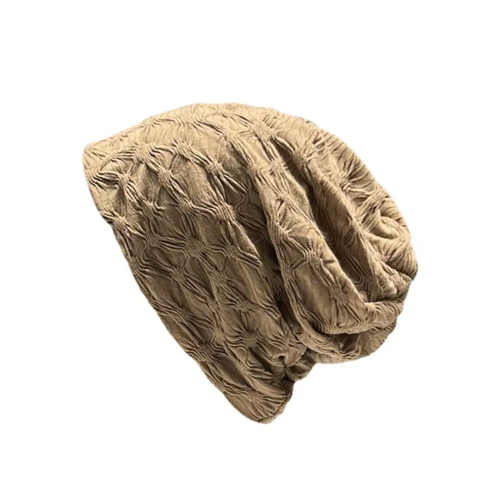 

Big Head Slouchy Hat Beanie Hat Hair Care Nightcap Night Sleep Cap Headwear Solid Color Hijab Turban Cap Men Women