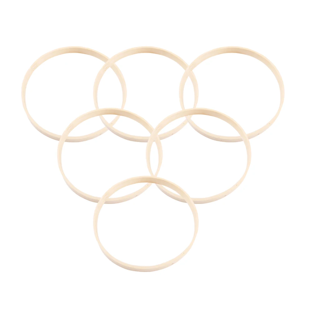 

15pcs Bamboo Dreamcatcher Circle DIY Accessories Wall Hanging Ring Smooth Frame For Handmade Mandala Wrap Craft Yarn