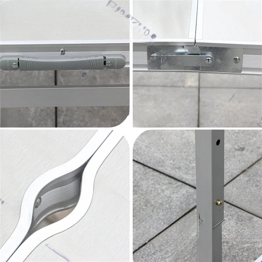 Portable Foldable Camping Table Aluminum Alloy Desk And Chairs Set Outdoor Lightweight Table For Fishing BBQ Picnic 120x60/70cm