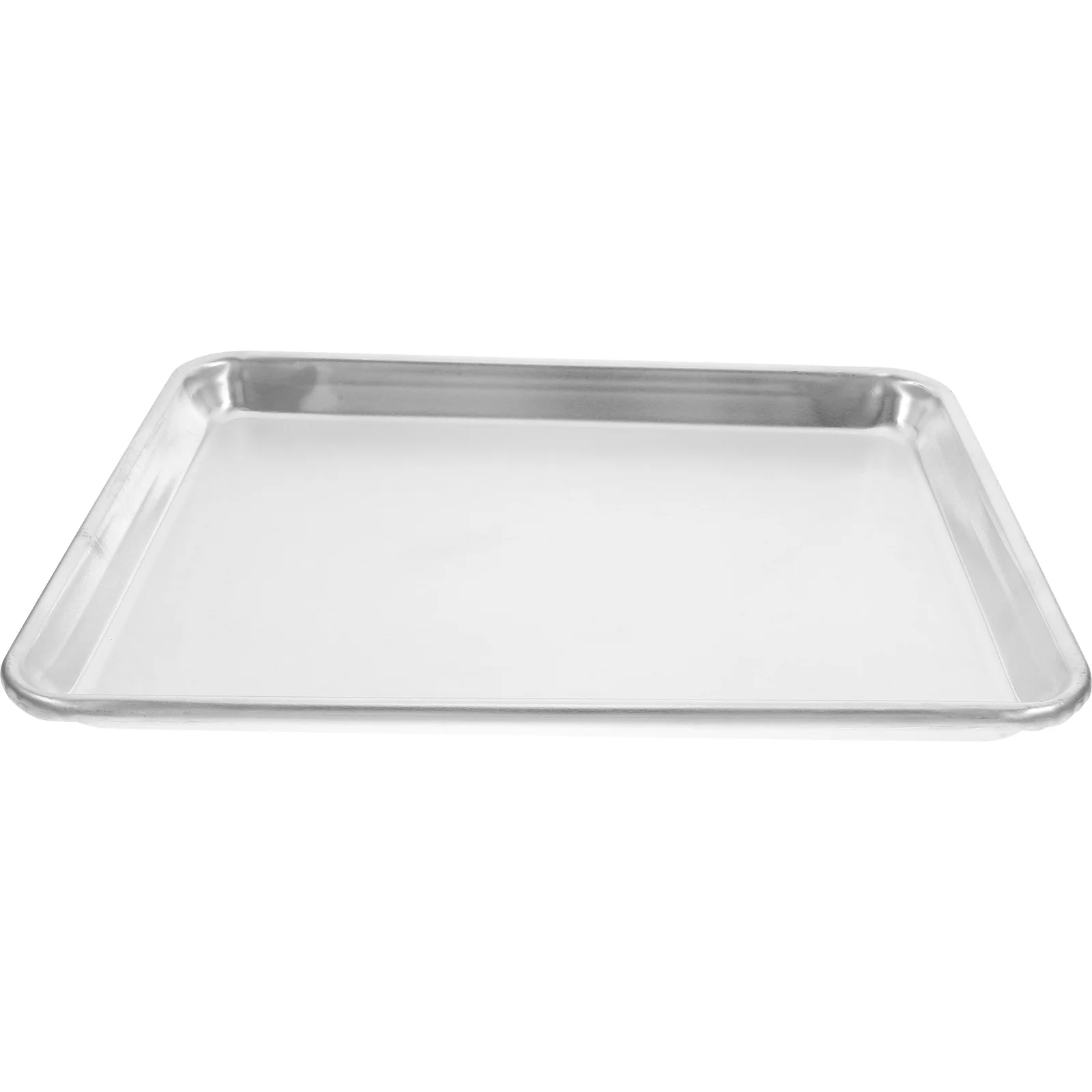 

Aluminum Grill Pan 35X22X5 Cm Thick Baking Tray For Oven Bbq Roasting Steaming Dishwasher Safe Flat Bottom Baking