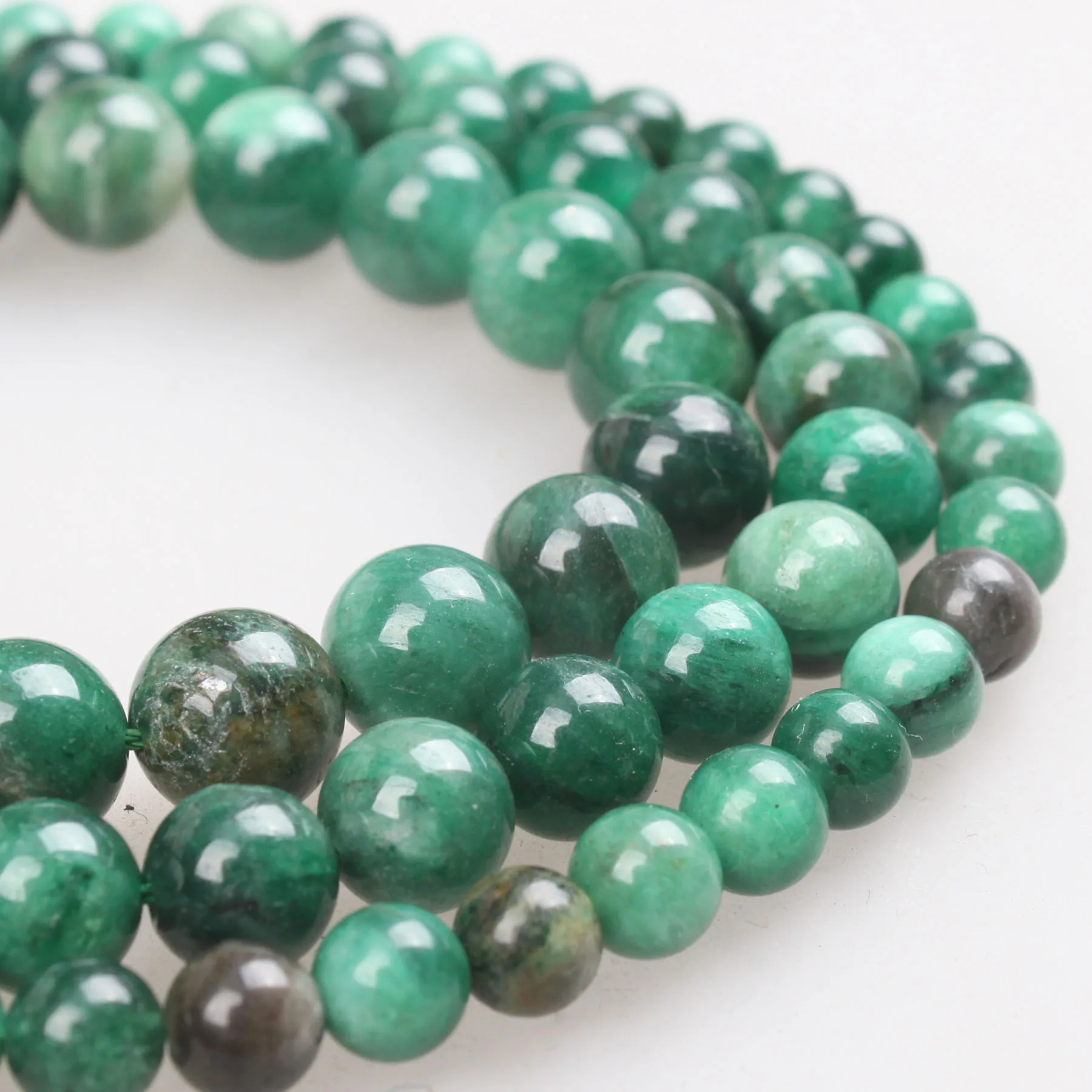 

Natural Stone Beads Green Lepidolite Euchlorite Round Loose Beads 6 8 10mm For Bracelets Necklace Jewelry Making