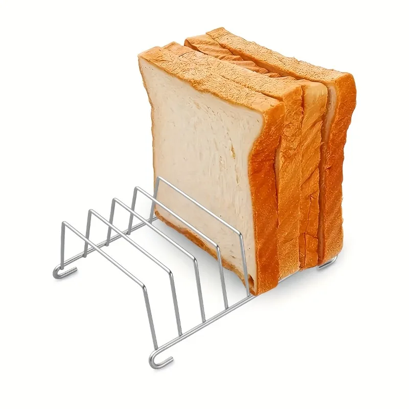 Brot- und Toastständer aus Edelstahl, Backt mehrere Scheiben gleichzeitig – Zubehör für Heißluftfritteusen – perfekt zum Toasten von Brot, Waffeln