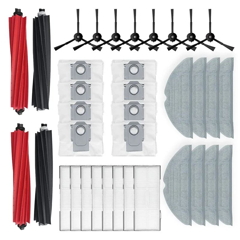 

SANQ For Roborock S8 Pro Ultra / S8 PLUS / G20 Roller Side Brush Hepa Filter Mop Wipe Dust Bags Spare Parts