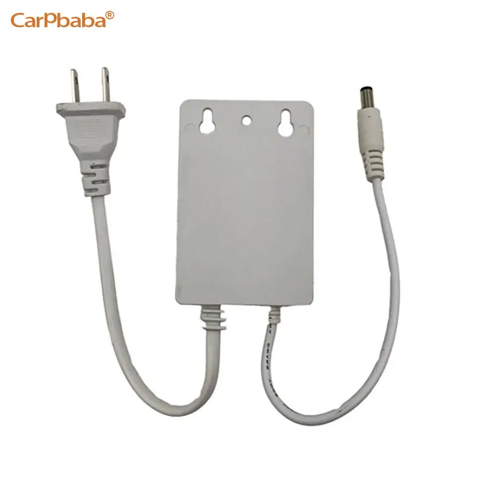 Carregador adaptador de energia impermeável para segurança CCTV, câmera IP analógica, entrada AC 100-240V, DC 12V 2A Fonte de saída, EUA e UE Plug, exterior