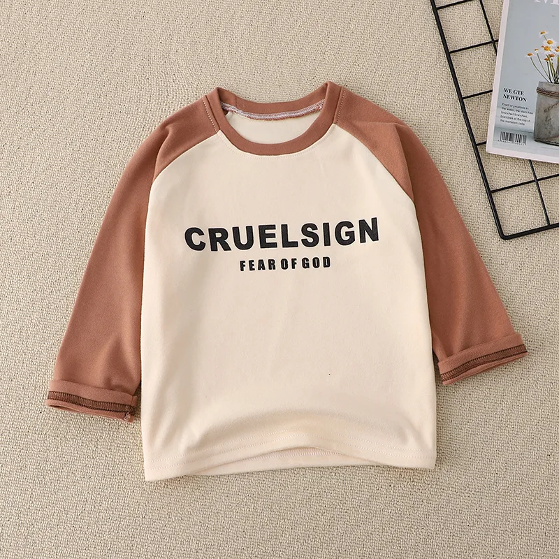 Kids Clothing Boys Girls T-Shirt Children's  Clothes Cartoon Tops Long Sleeve Baby Clothing Autumn Winter  Print Sweatshirt