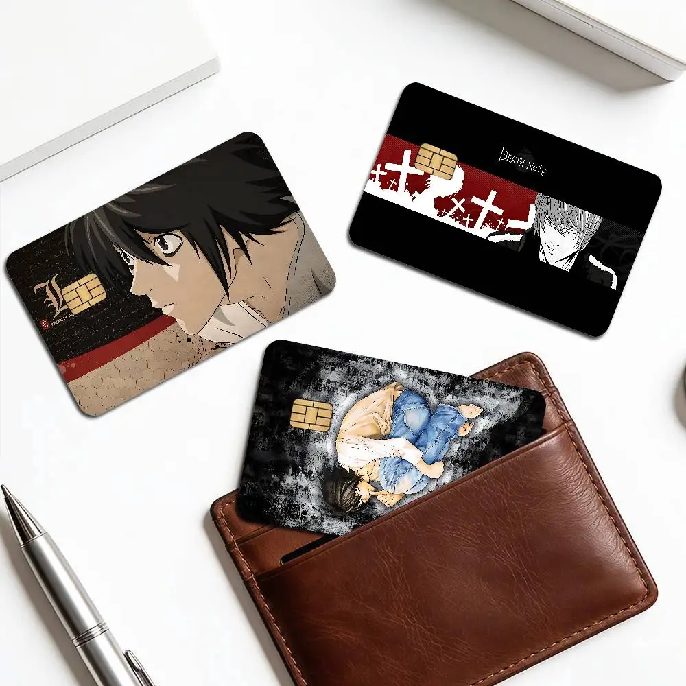 ANIME Death Note Anime Cartoon Bear Skin Sticker Film Tape Case for Big Credit Debit Card Front Side