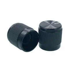 1 pz 15*15mm in lega di alluminio potenziometro manopola tappo Encoder controllo del Volume Audio manopola per 6mm albero foro manopola