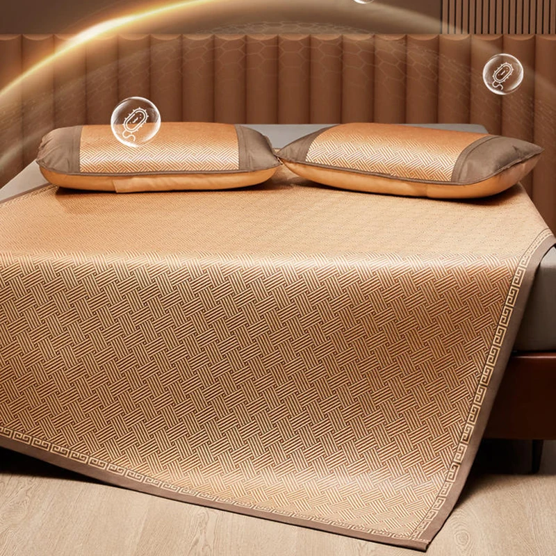 Mat Rattan ice silk straw  Student dormitory single bed double bed summer summer air conditioning
