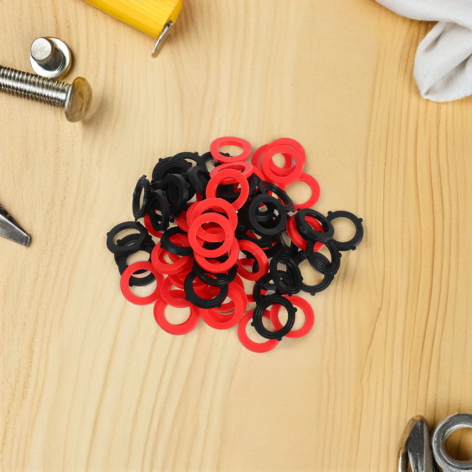 80Pcs Durable Rubber Hose Washers Flat Seal Gaskets Leak Proof for Garden Hose Shower Faucet Garden Gasket Flat Sealing Washer