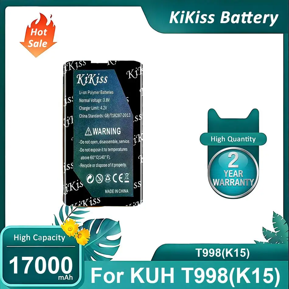 

Литий-ионный полимерный аккумулятор для KUH T998(K15), T998(K15), 17000 мАч