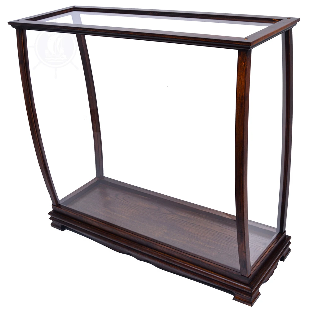 Wooden frame desktop display cabinet Cedar wood decorative box Crafts art sample