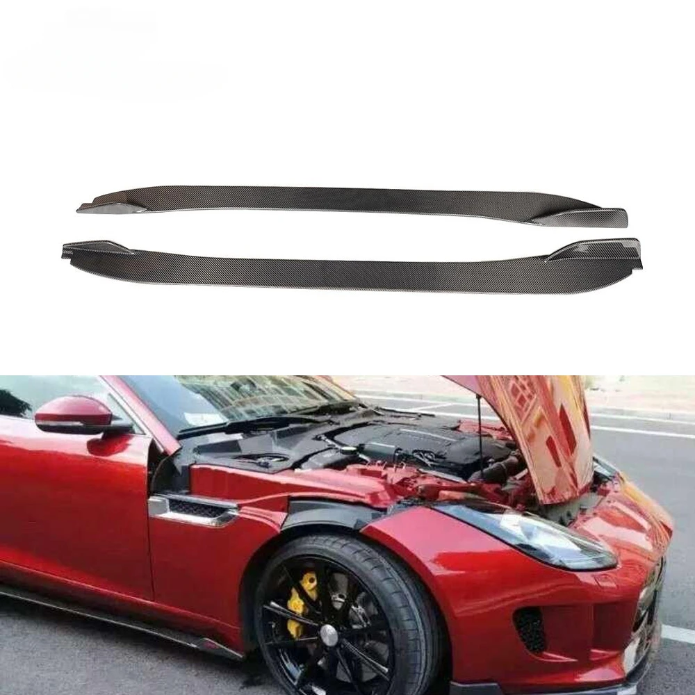 Carbon Fiber F Type Side Skirts Extension for Jaguar F Type (X152) SVR Convertible 2-Door 15-17