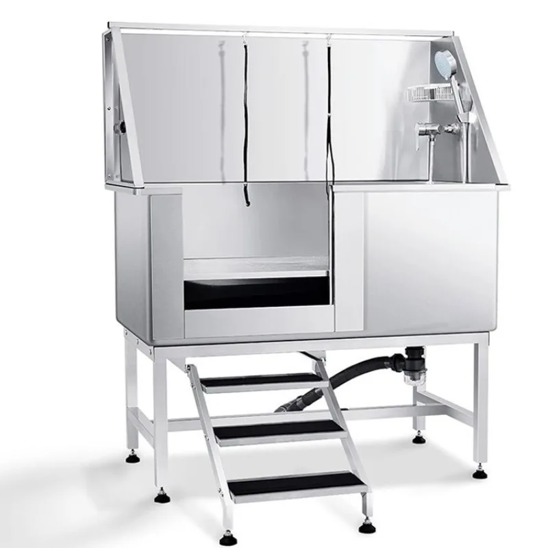 

Pet bath Stainless steel large dog bath tub Pet shop