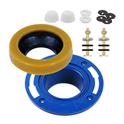 Toilet Flanges and Wax Rings for Toilets with Extended Flanges and Extra Thick Wax Rings for Floor Exit Toilets New Installation