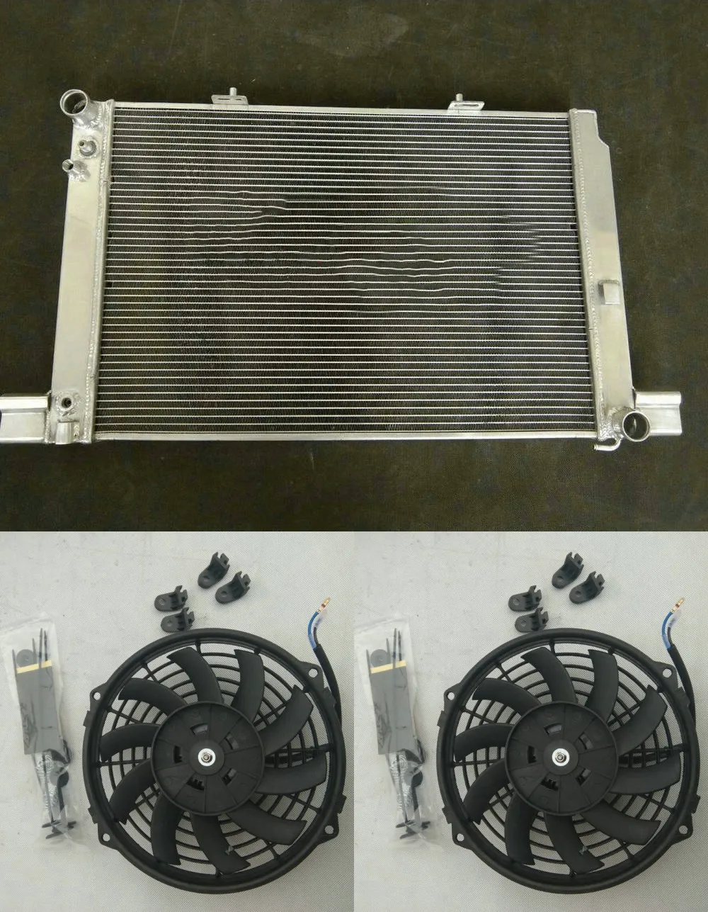 

Aluminum Radiator + Fans For Mercedes 1989-2002 Benz SL500/AMG 55/60 R129 500 SL R 129 AT 90 91 92 93 94 95 96 97 98 99 00 01