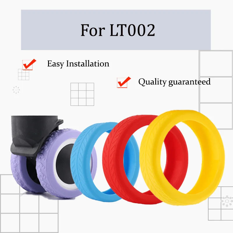 

For LT002 Silent Noise-Reducing Rubber Wheels For Suitcases Universal Suitcase Wheel Protective Covers Travel Accessories