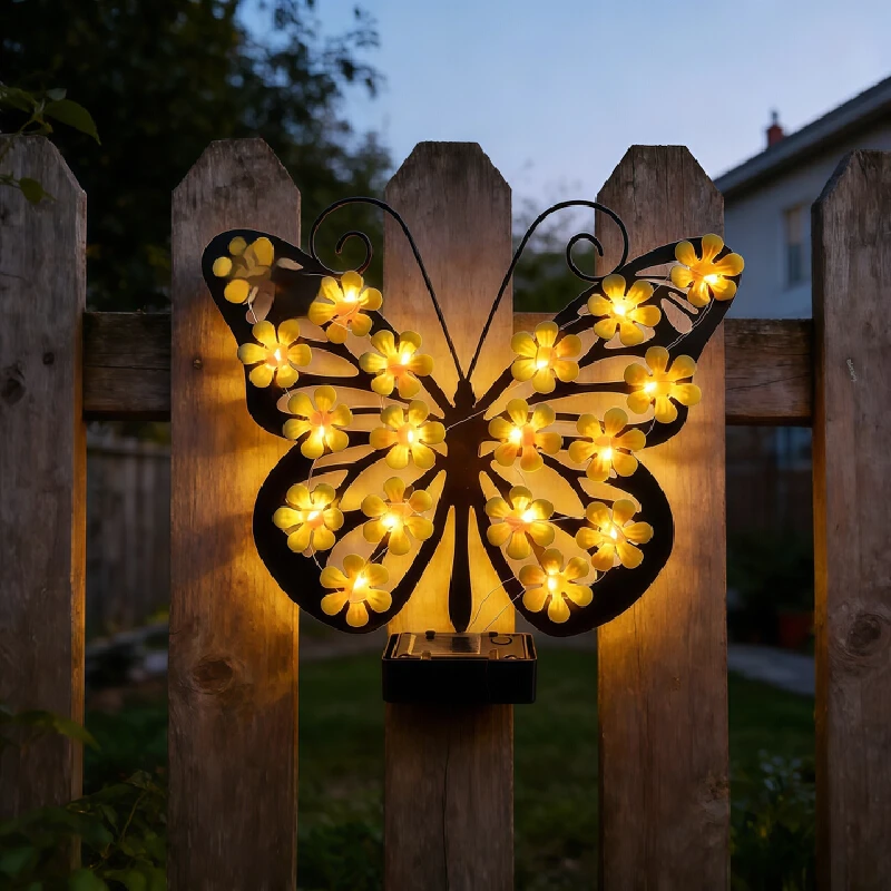 Wall Decor Solar Decorative Wall Light Outdoor Led Lamp Waterproof For Garden Yard Villa Fence Landscape Ambient Lighting Use