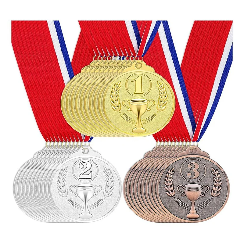 30Pcs Award Medals Gold Silver Bronze Winner Medals Awards 1St 2Nd 3Rd Prizes For Competitions