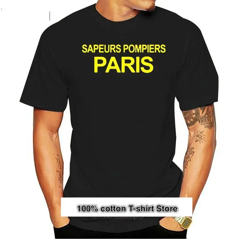 Nuevo 2024 Sapeurs Pompiers París Francia bombero fuego Departamento Brigada camiseta verano cuello Hipster camiseta