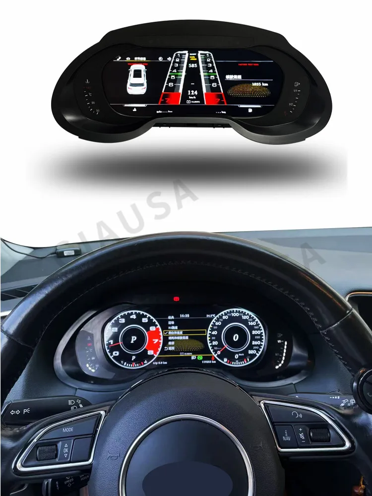 Car LCD Digital Dashboard Panel Instrument Cluster Cock Speedometer Multimedia For VW For Audi A4 A4L R4S R5S Q5 Q5L  2008-2018