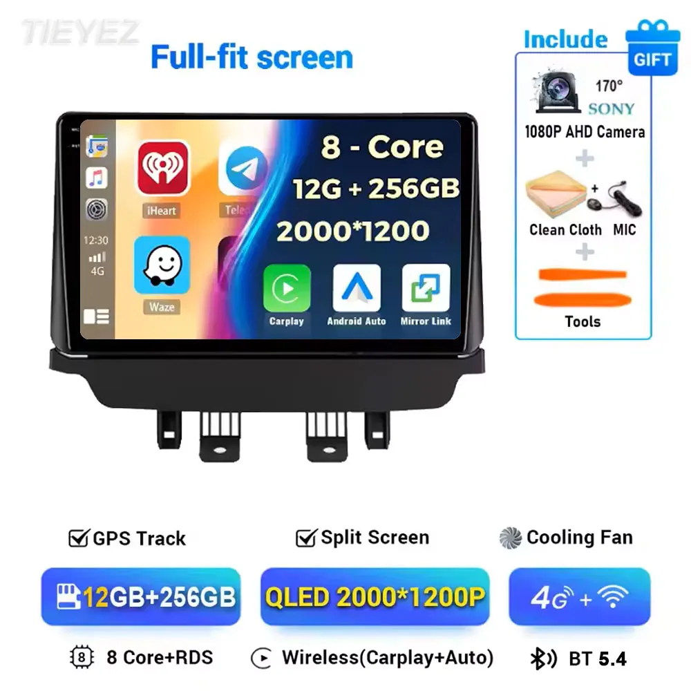 Android 15 Voor Mazda CX-3 DK Mazda 2 DJ 2014-2023 Multimedia Speler Radio Stereo Head Unit GPS Navigatie 4G WIFI BT DSP DVD