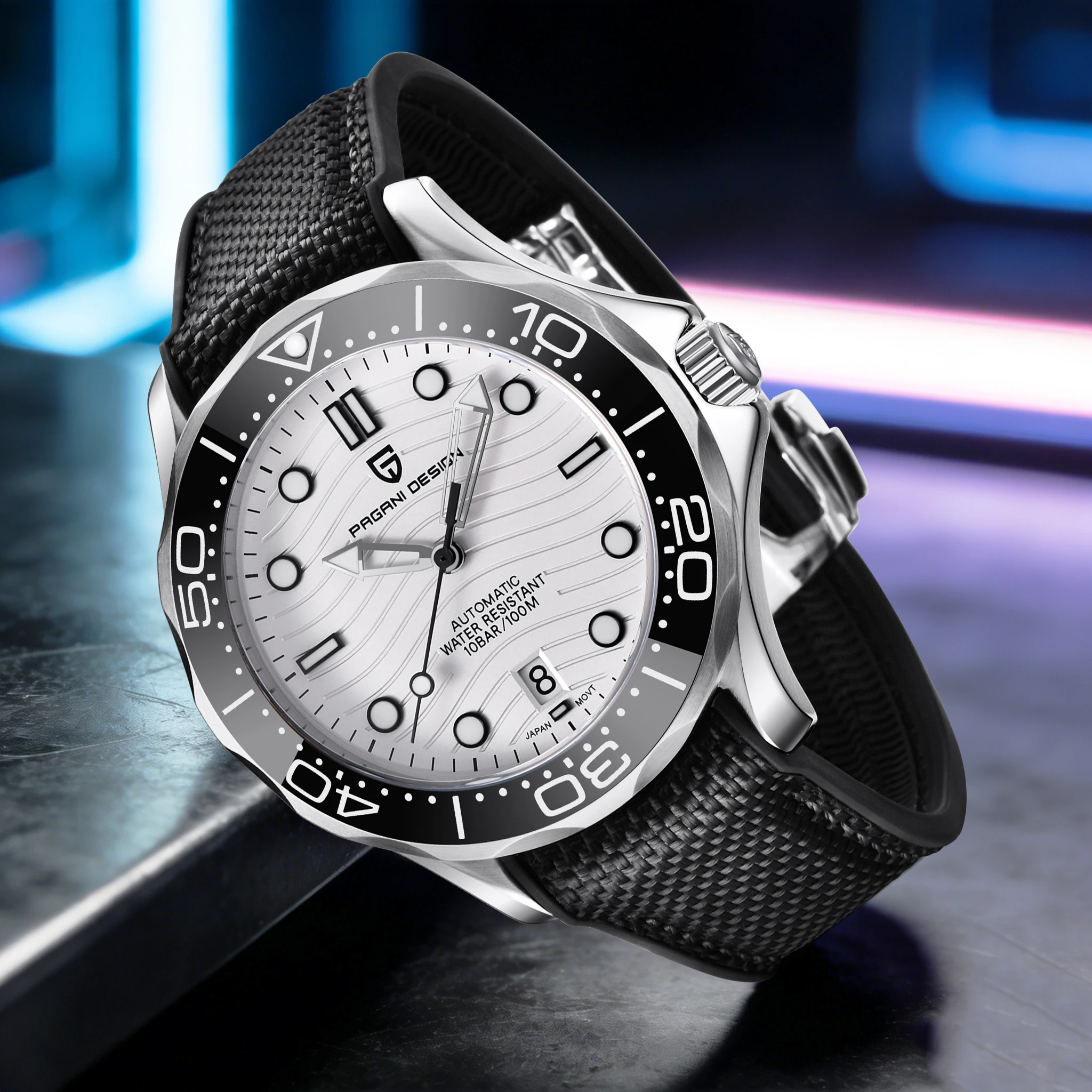 PAGANI DESIGN นาฬิกาข้อมือผู้ช - Rubber Strap Diver บทวิจารณ์และราคา