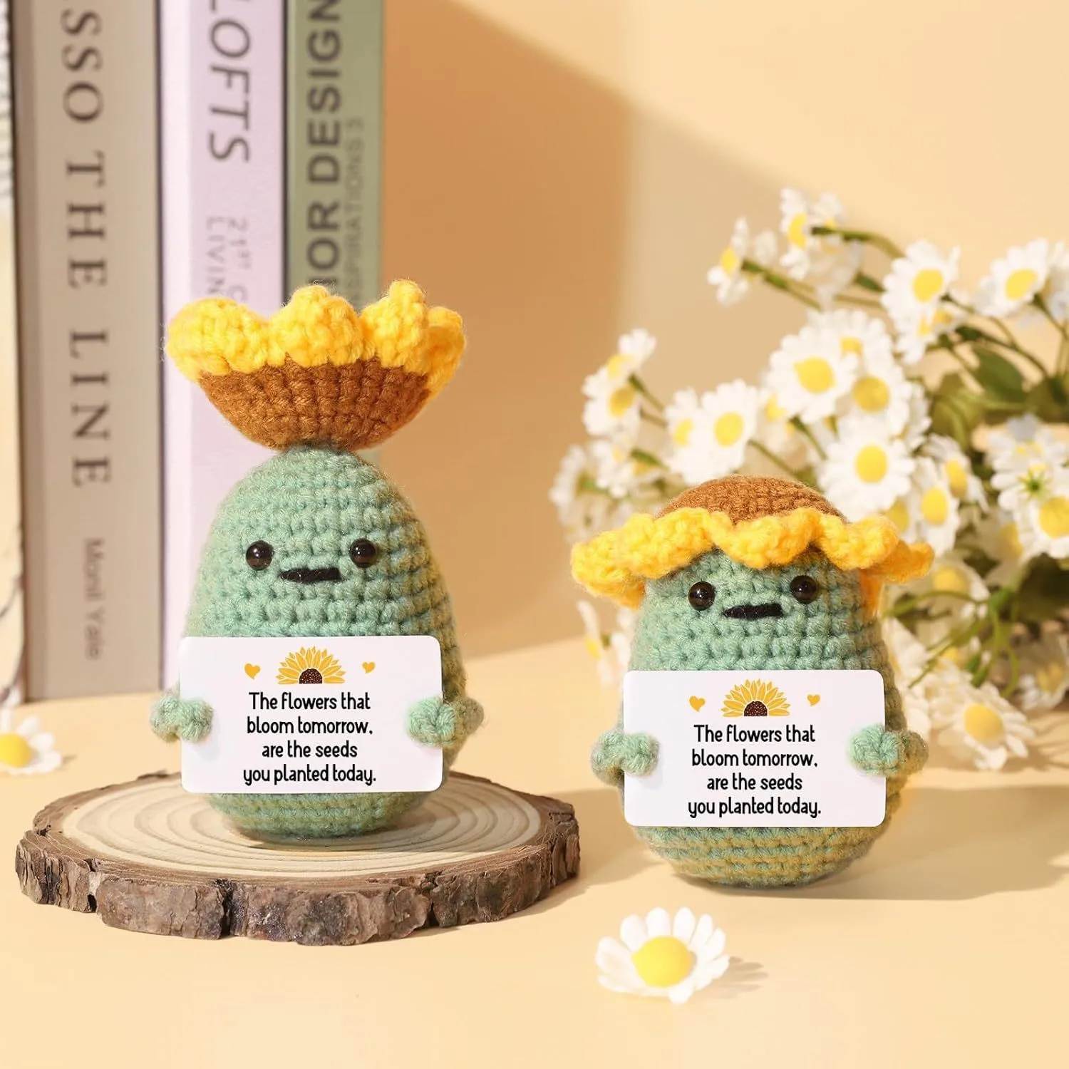 

Positive Crochet Birthday Party Gifts Sunflower Seeds Handmade Emotional Support Cute Stuff Things Inspirational Relaxation