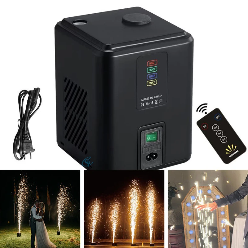 

Mini Cold Spark Machine Stage Effects Wireless Remote Control 350W Spark Machine Wedding Dj Stage Equipment