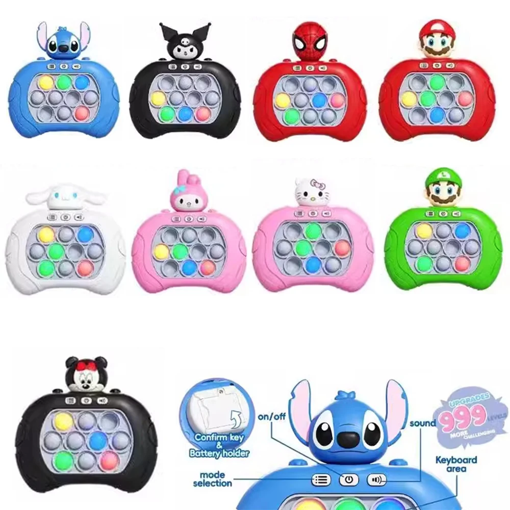 جديد سريع دفع لعبة المنبثقة تململ فقاعة الإلكترونية البوب ذلك برو لعبة ضوء مكافحة الإجهاد لعب للكبار الاطفال هدية مع Box2025 #1