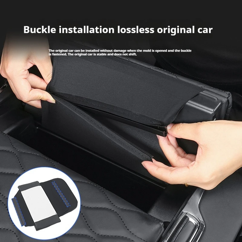 For 24 Trumpchi E9 Car Center Console Armrest Booster Pad Interior Modified Storage Armrest Box Cushion Heightener Central Box