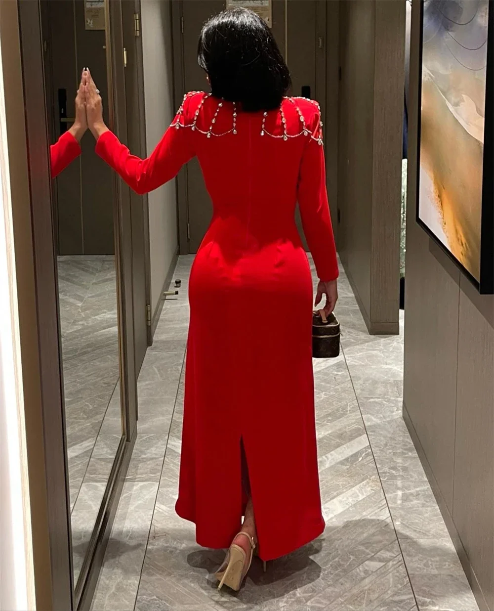 Personalizado Sexy Asimétrico Baño de un solo hombro فسات livi örtAbiti de fiesta Vestido de noche فستان con cuentas Árabe Saudita Uku Nairobi