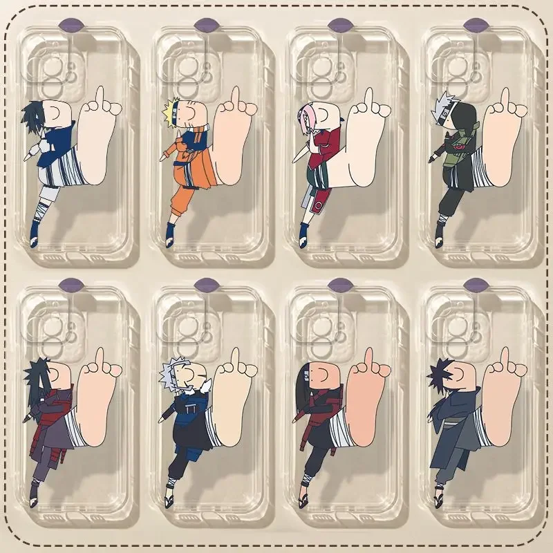 Naruto Funny Anime Funny Peripheral Mobile Phone Case Iphone15 Pro Max 14 12 Gift with Meaning Uchiha Sasuke Itachi Sakura