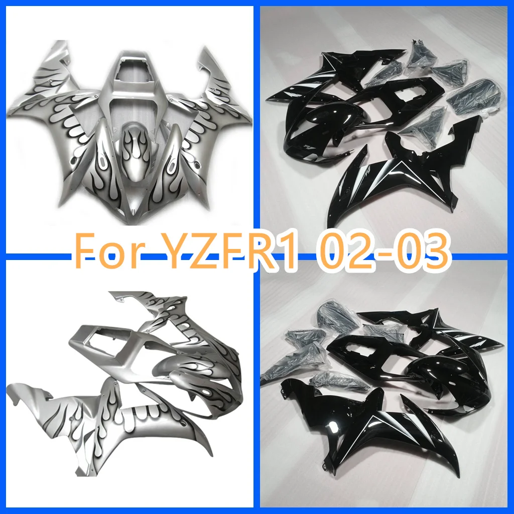 

Custom Fairing Kit for YAMAHA YZF-R1 02-03 Bodywork YZF R1 YZFR1 2002 2003 100% New Motorcycle Silver Bodywork