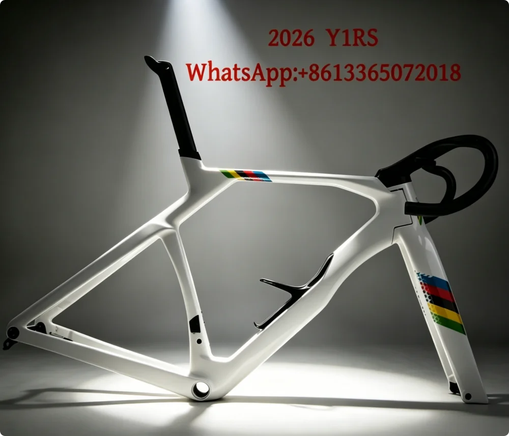 

Новая карбоновая рама для шоссейного велосипеда Y1RS Rainbow, совместимая с Di2, черная/белая, с возможностью индивидуальной покраски руля.