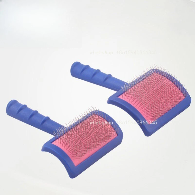 Needle Comb Pet Grooming Comb Cat Dog Teddy Golden Retriever Curved Comb Hair Pulling Knot