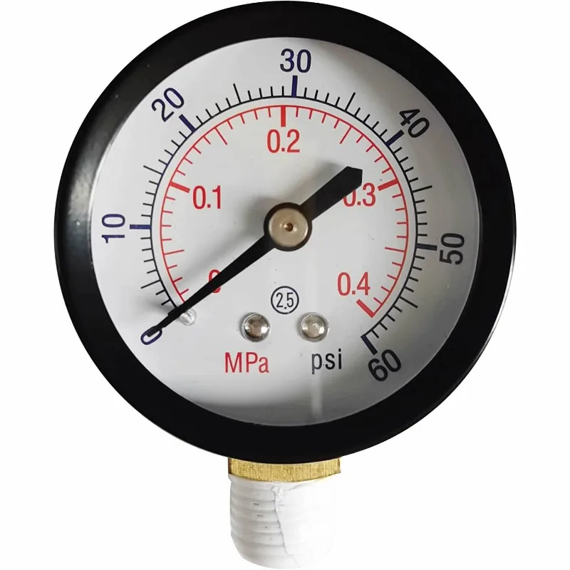 

Filter Pressure Gauge ECX270861 Pressure Gauge 1/4 Inch NPT Pool Gauge Spa