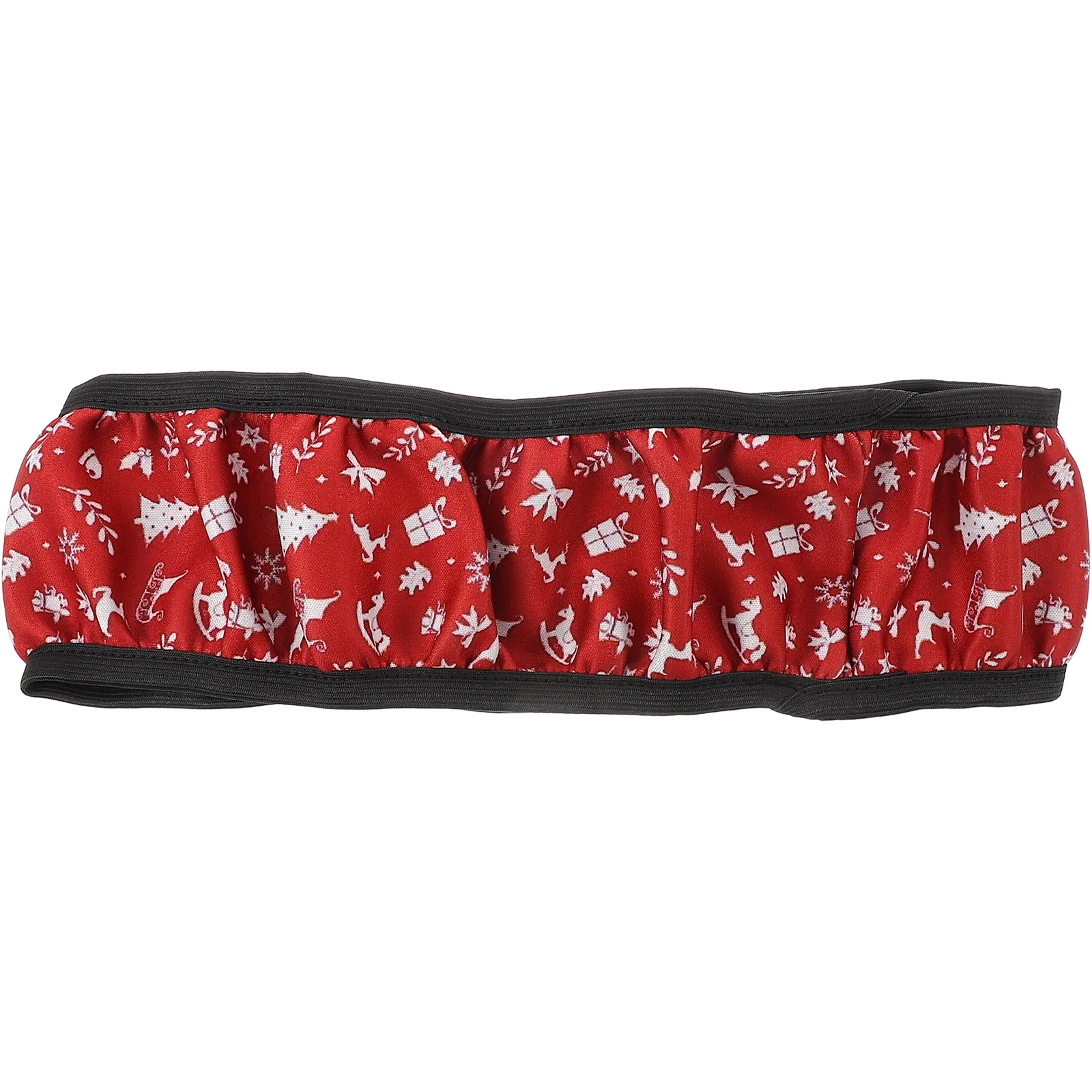 

Universal Xmas Themed Steering Wheel Cover Elastic Washable Protector Christmas Car Interior Holiday Accessories