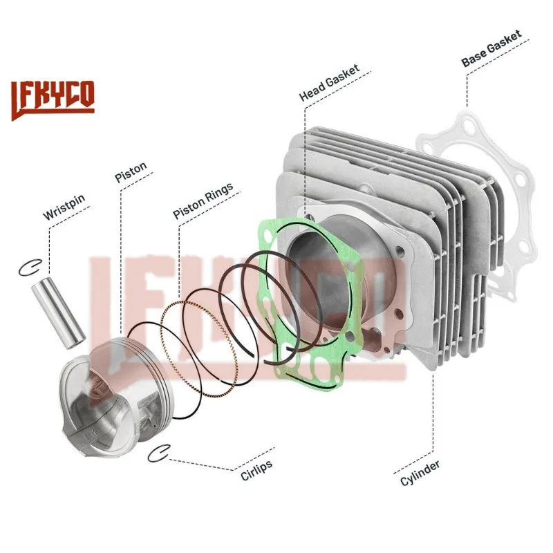 Motorrad 92mm Motor teile Zylinder Kolben dichtung ssatz 500ccm Motor für Honda Vorarbeiter 500 trx500 fpe fe fm tm 4 x4 atv Motorblock