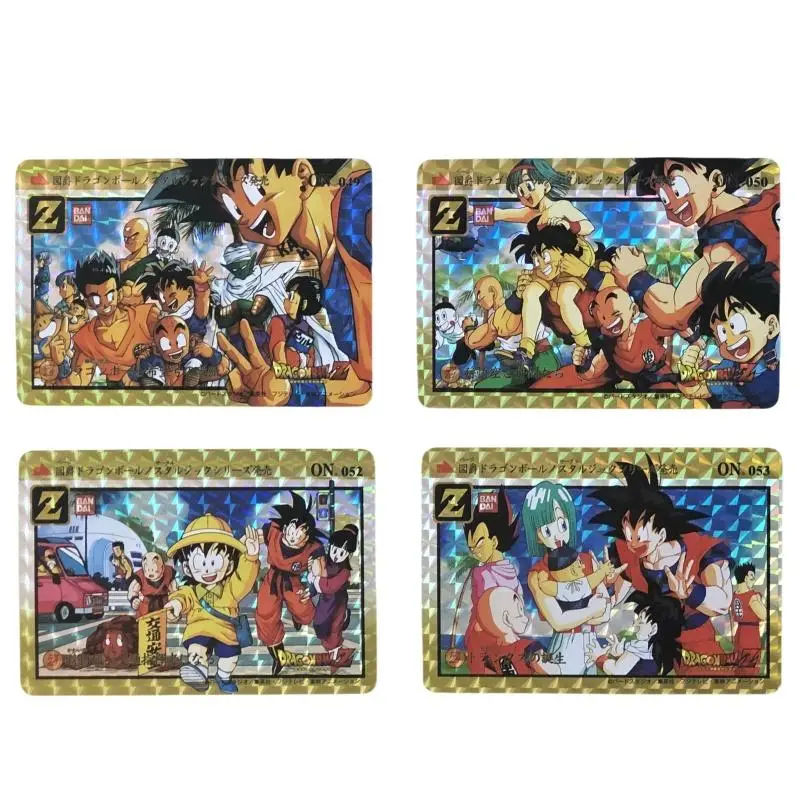 Dragon Ball Flash Card Son Goku Trunks Vegeta Iv Frieza Op02 Diy A Set of 27 Sheets Action Toy Figures Anime Game Collection