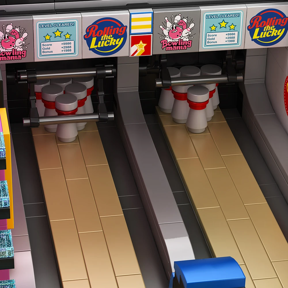 บล็อกตัวต่อโมดูลาร์รูปแบบอาคารอาร์เคดสไตล์ไซเบอร์พังก์ พร้อมไฟ LED สำหรับสร้างห้องเกม สถาปัตยกรรมเมือง ชุดตัวต่อแบบจำลอง ของเล่นเด็กผู้ชาย ของขวัญสำหรับเด็กและผู้ใหญ่ 2600 ชิ้น