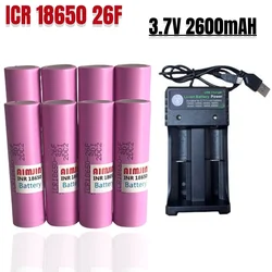 3.7V 2600mAh 18650 Battery For Samsung ICR18650 26F Lithium Lon Battery Replacement External Battery