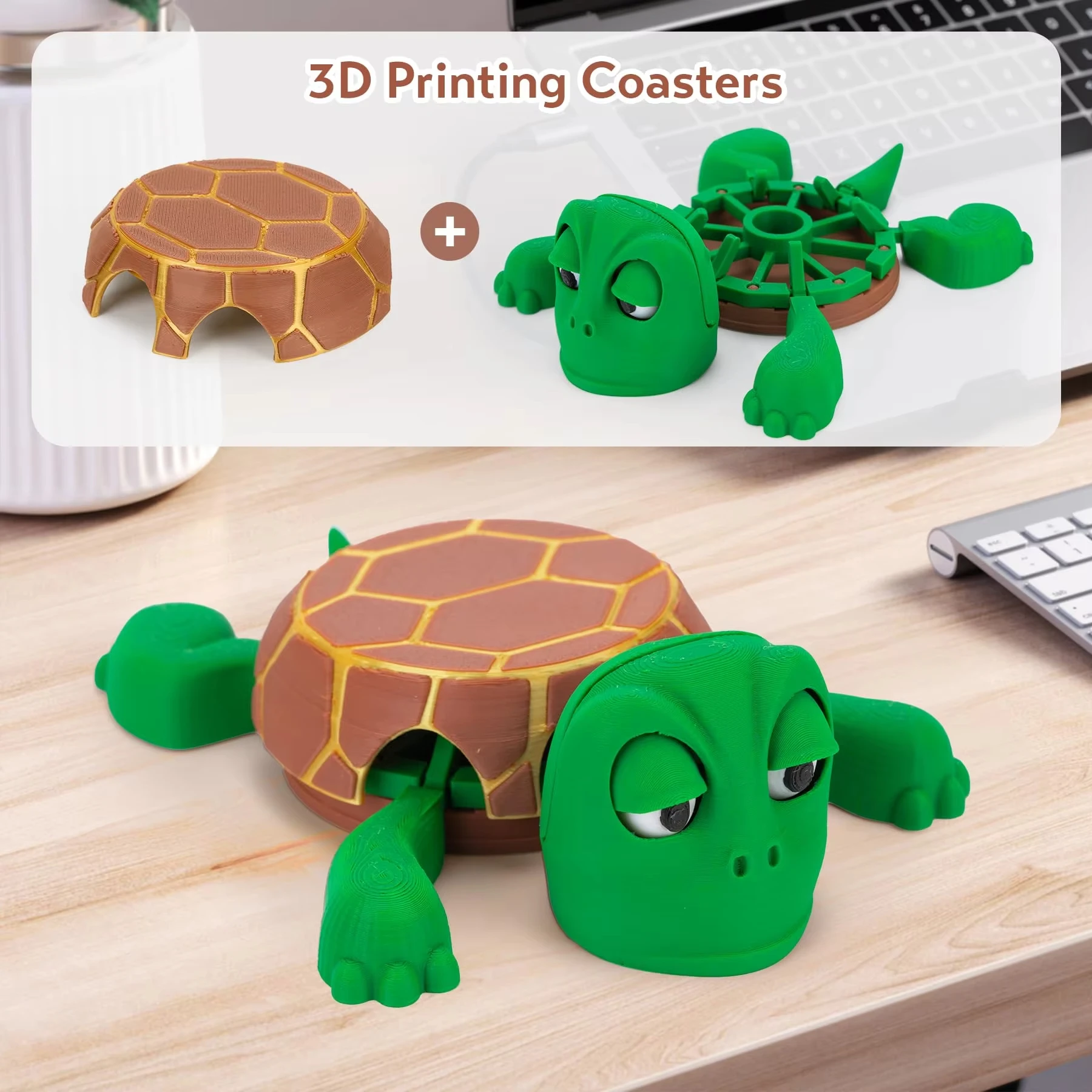 New Funny Turtle Coaster Anti Slip and Heat-Resistant Silicone Table Drink Tableware Decorative Mat Cute Kitchen Decoration Gift