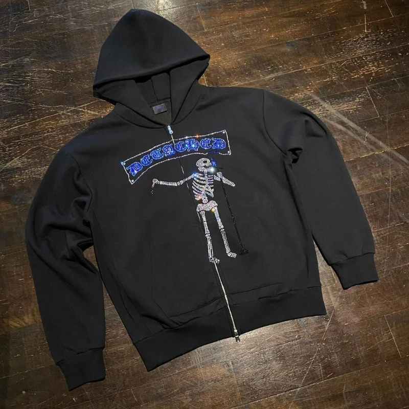 

Осенне-зимний кардиган в американском винтажном стиле с индивидуальным принтом, на молнии, подходит как для работы, так и для отдыха.