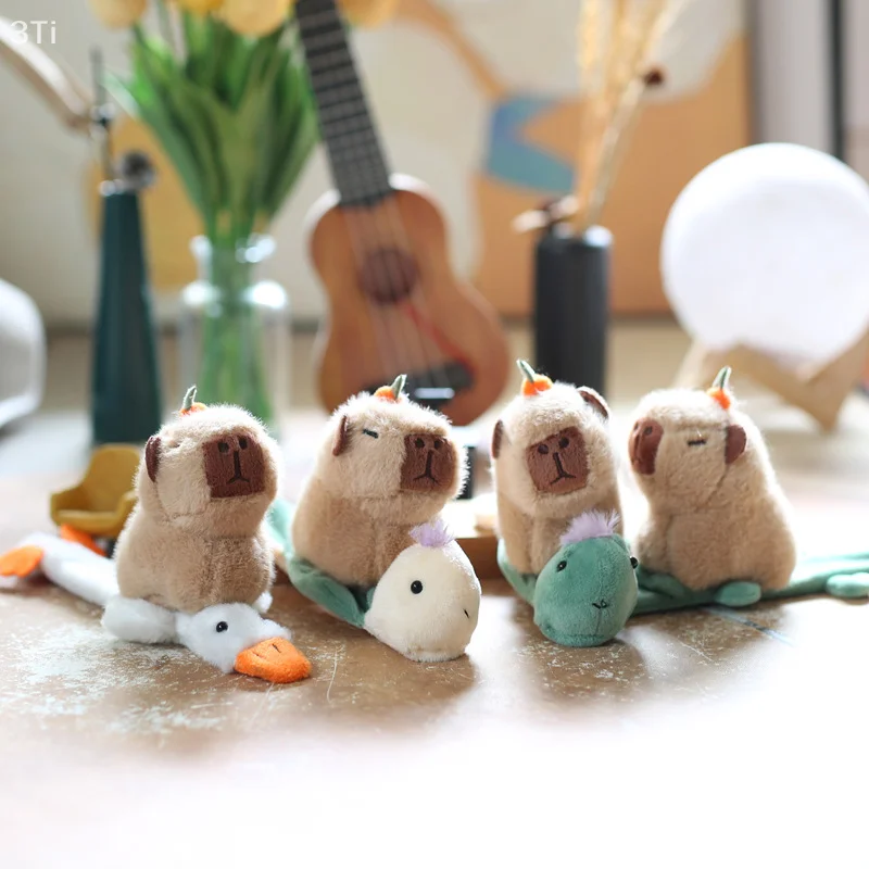 

1 Piece Cartoon Cute Capybara Wristband Bracelet Kawaii Funny Capybara Plush Clap Circle Hand Ring For Women Girls Children Gift