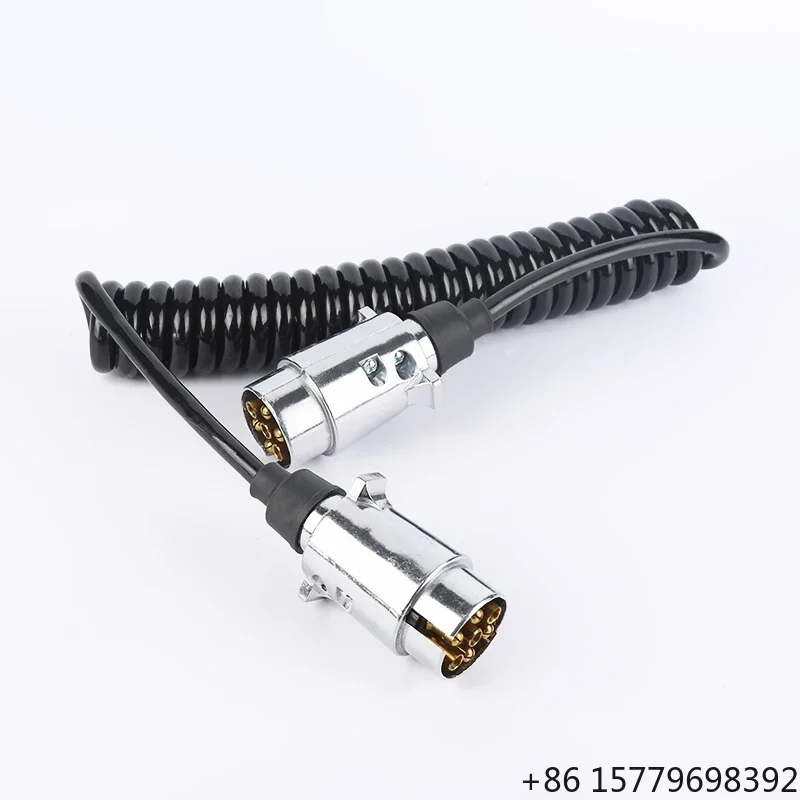 

Heavy Duty Automotive Trailer Plug Wire 7 Core Spring Electrical Cable