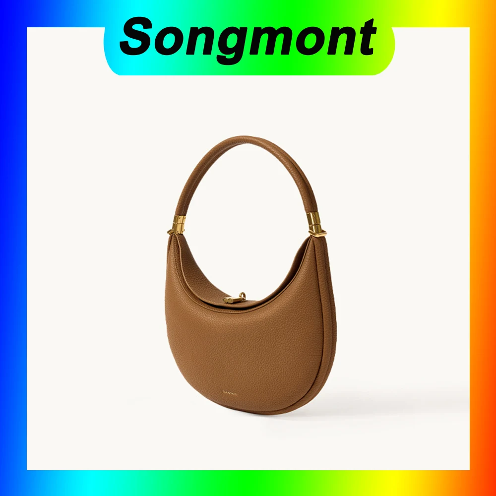 

Songmont Medium Moon Bend Bag Series Head Layer Cowhide Large Capacity Crescent Bag Shoulder Armpit